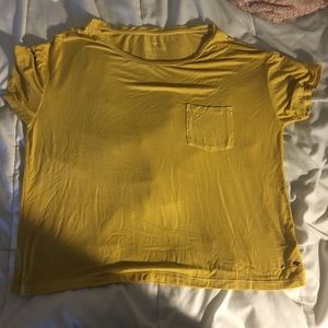 Yellow pocket tee